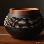 물성매력 디자인의 비주얼 스토리텔링 - **Prompt 1: The Tactile Allure of Natural Materials**
    A close-up, high-definition studio shot of...